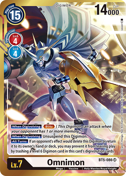 Image of Omnimon [BT5-086] (Alternate Art - Sasasi) [Battle of Omni]