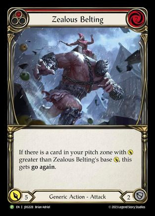 Image of Zealous Belting (Red) [JDG028] (Promo)  Cold Foil