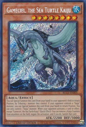 Image of Gameciel, the Sea Turtle Kaiju [BLC1-EN005] Secret Rare