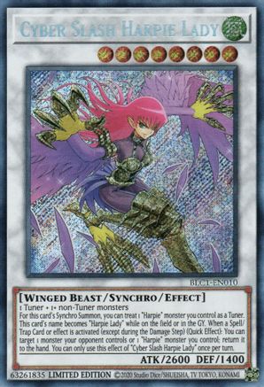 Image of Cyber Slash Harpie Lady [BLC1-EN010] Secret Rare