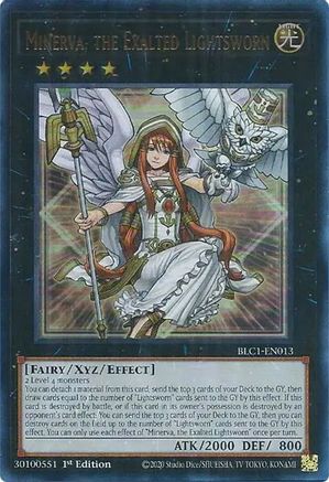 Image of Minerva, the Exalted Lightsworn [BLC1-EN013] Ultra Rare