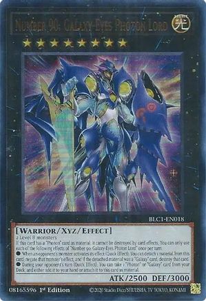 Image of Number 90: Galaxy-Eyes Photon Lord [BLC1-EN018] Ultra Rare