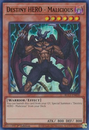 Image of Destiny HERO - Malicious [BLC1-EN030] Ultra Rare