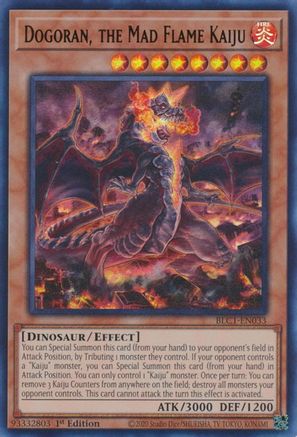 Image of Dogoran, the Mad Flame Kaiju [BLC1-EN033] Ultra Rare