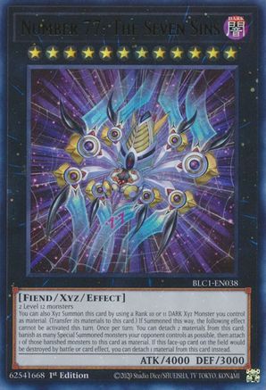 Image of Number 77: The Seven Sins [BLC1-EN038] Ultra Rare