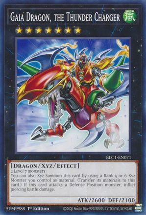 Image of Gaia Dragon, the Thunder Charger [BLC1-EN071] Common