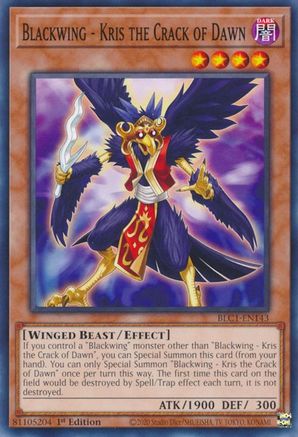Image of Blackwing - Kris the Crack of Dawn [BLC1-EN143] Common