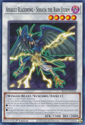 Image of Assault Blackwing - Sohaya the Rain Storm [BLC1-EN144] Common