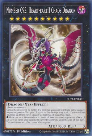 Image of Number C92: Heart-eartH Chaos Dragon [BLC1-EN149] Common