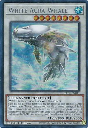 Image of White Aura Whale (Silver) [BLC1-EN011] Ultra Rare