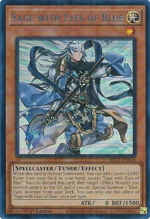 Image of Sage with Eyes of Blue (Silver) [BLC1-EN014] Ultra Rare