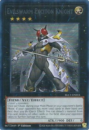 Image of Evilswarm Exciton Knight (Silver) [BLC1-EN015] Ultra Rare
