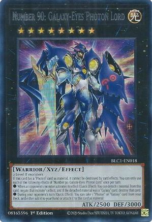 Image of Number 90: Galaxy-Eyes Photon Lord (Silver) [BLC1-EN018] Ultra Rare