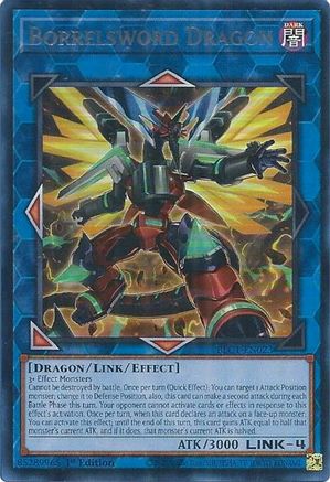 Image of Borrelsword Dragon (Alternate Art) (Silver) [BLC1-EN023] Ultra Rare
