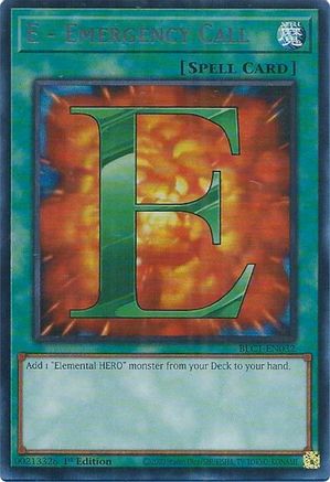 Image of E - Emergency Call (Silver) [BLC1-EN032] Ultra Rare