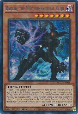 Image of Radian, the Multidimensional Kaiju (Silver) [BLC1-EN035] Ultra Rare