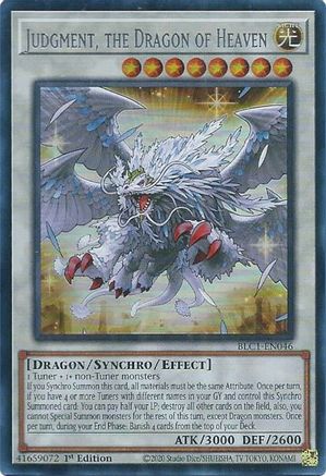 Image of Judgment, the Dragon of Heaven (Silver) [BLC1-EN046] Ultra Rare