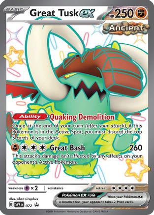Image of Great Tusk ex (072) [Scarlet & Violet: Black Star Promos]