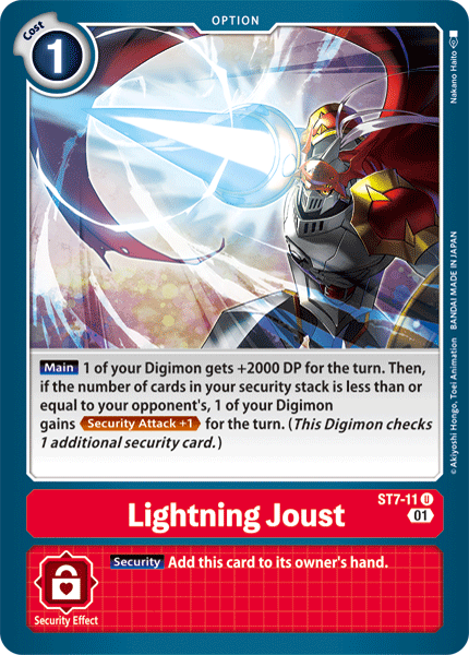 Image of Lightning Joust [ST7-11] [Starter Deck: Gallantmon]