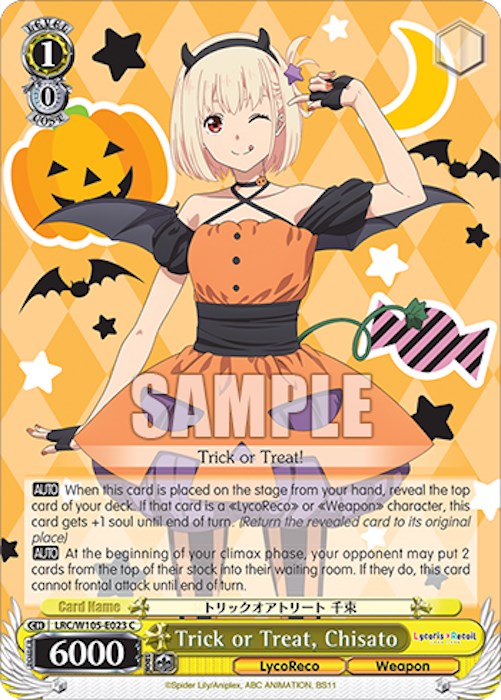 Image of Trick or Treat, Chisato (LRC/W105-E023 C) [Lycoris Recoil]
