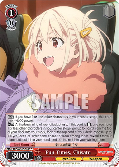 Image of Fun Times, Chisato (LRC/W105-E056 C) [Lycoris Recoil]