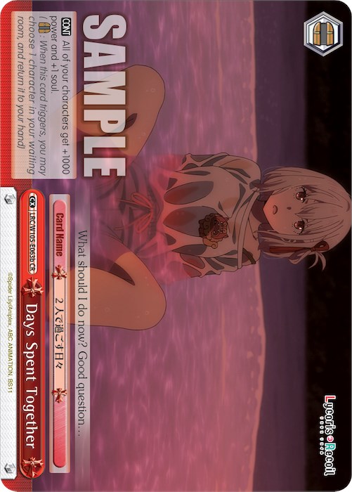 Image of Days Spent Together (b) (LRC/W105-E063b CR) [Lycoris Recoil]