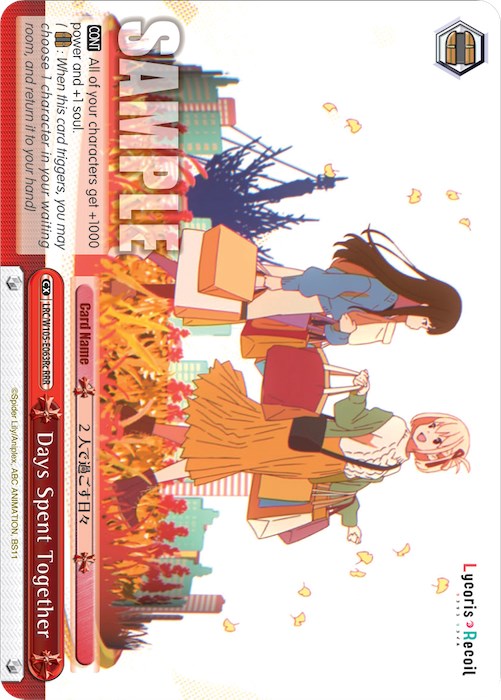 Image of Days Spent Together (c) (LRC/W105-E063Rc RRR) [Lycoris Recoil]