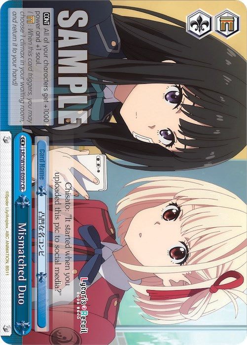 Image of Mismatched Duo (LRC/W105-E097 CR) [Lycoris Recoil]