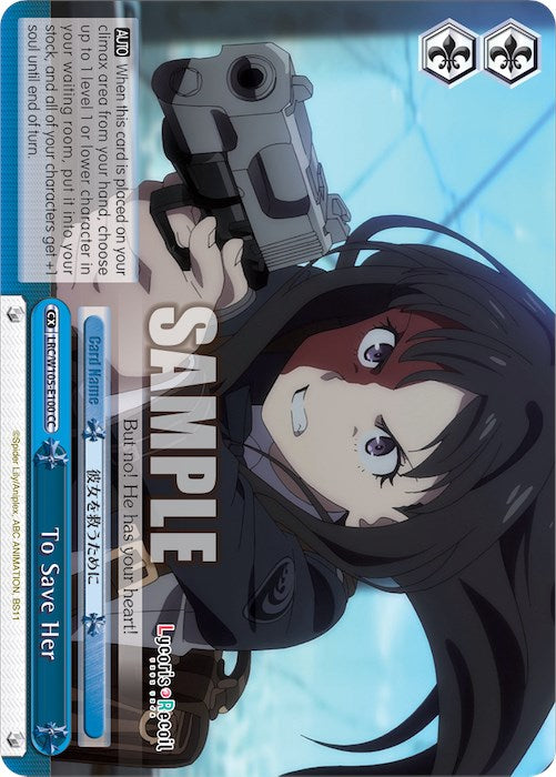 Image of To Save Her (LRC/W105-E100 CC) [Lycoris Recoil]