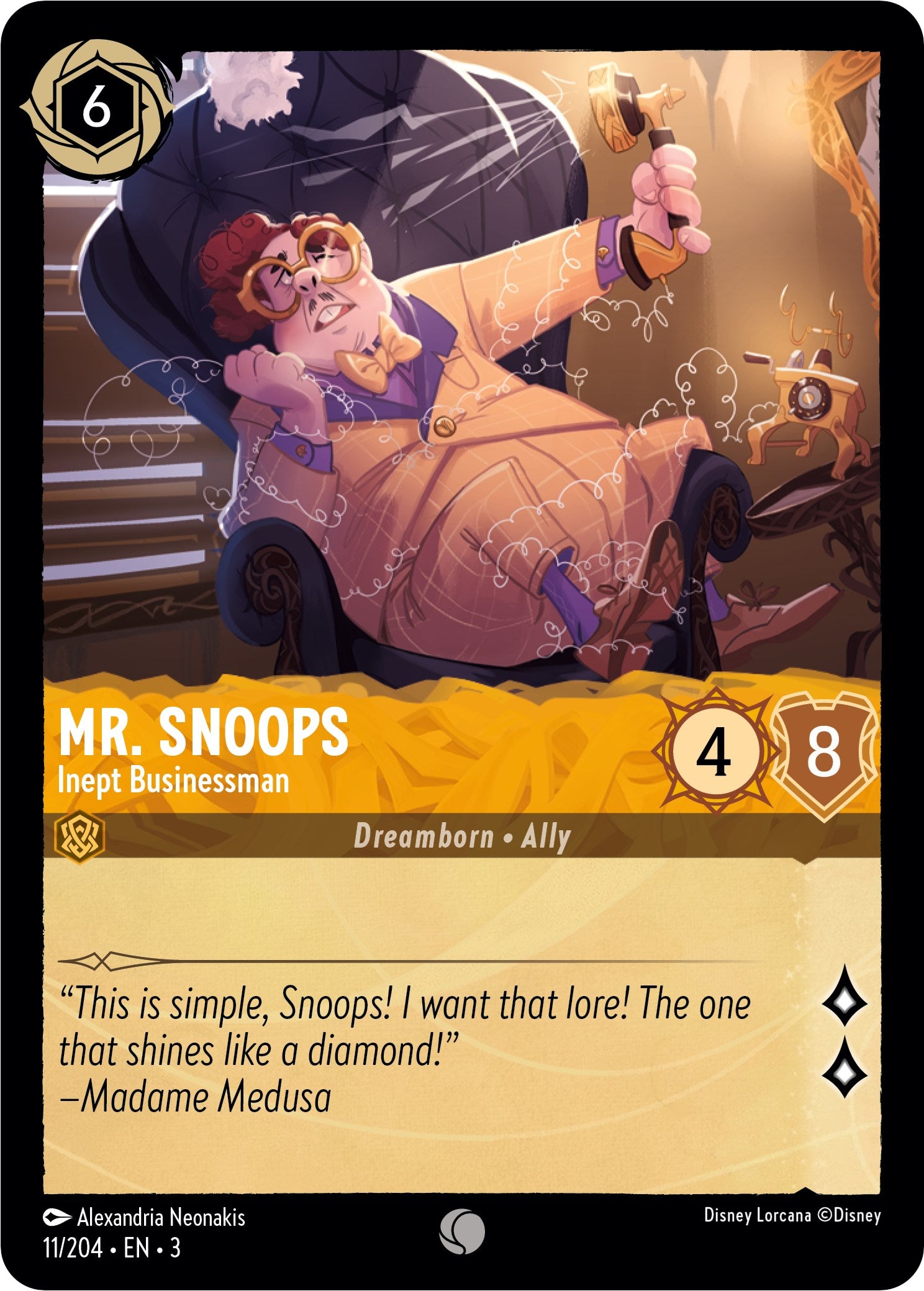 Image of Mr. Snoops - Inept Businessman (11/204) [Into the Inklands]