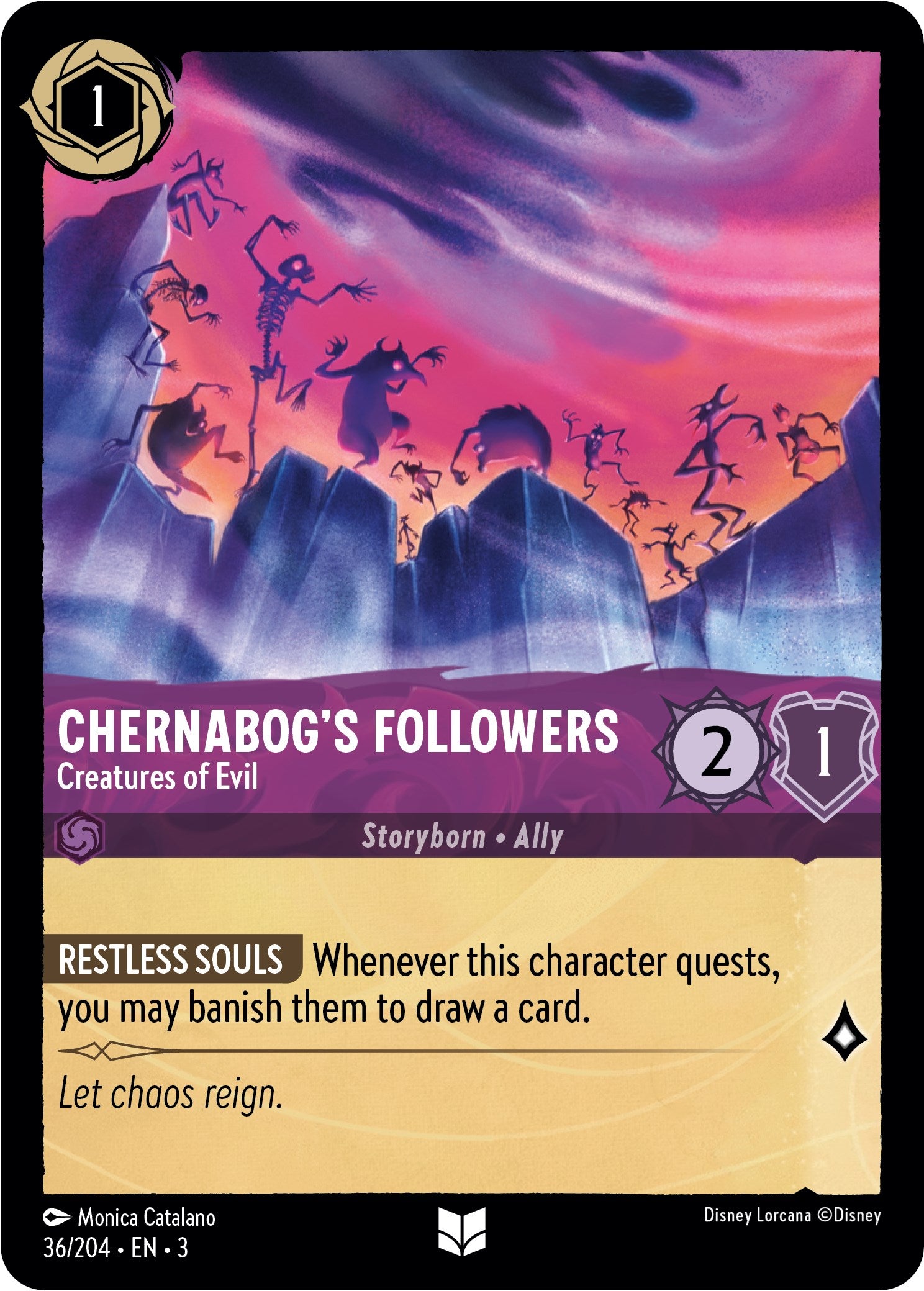 Image of Chernabog's Followers - Creatures of Evil (36/204) [Into the Inklands]