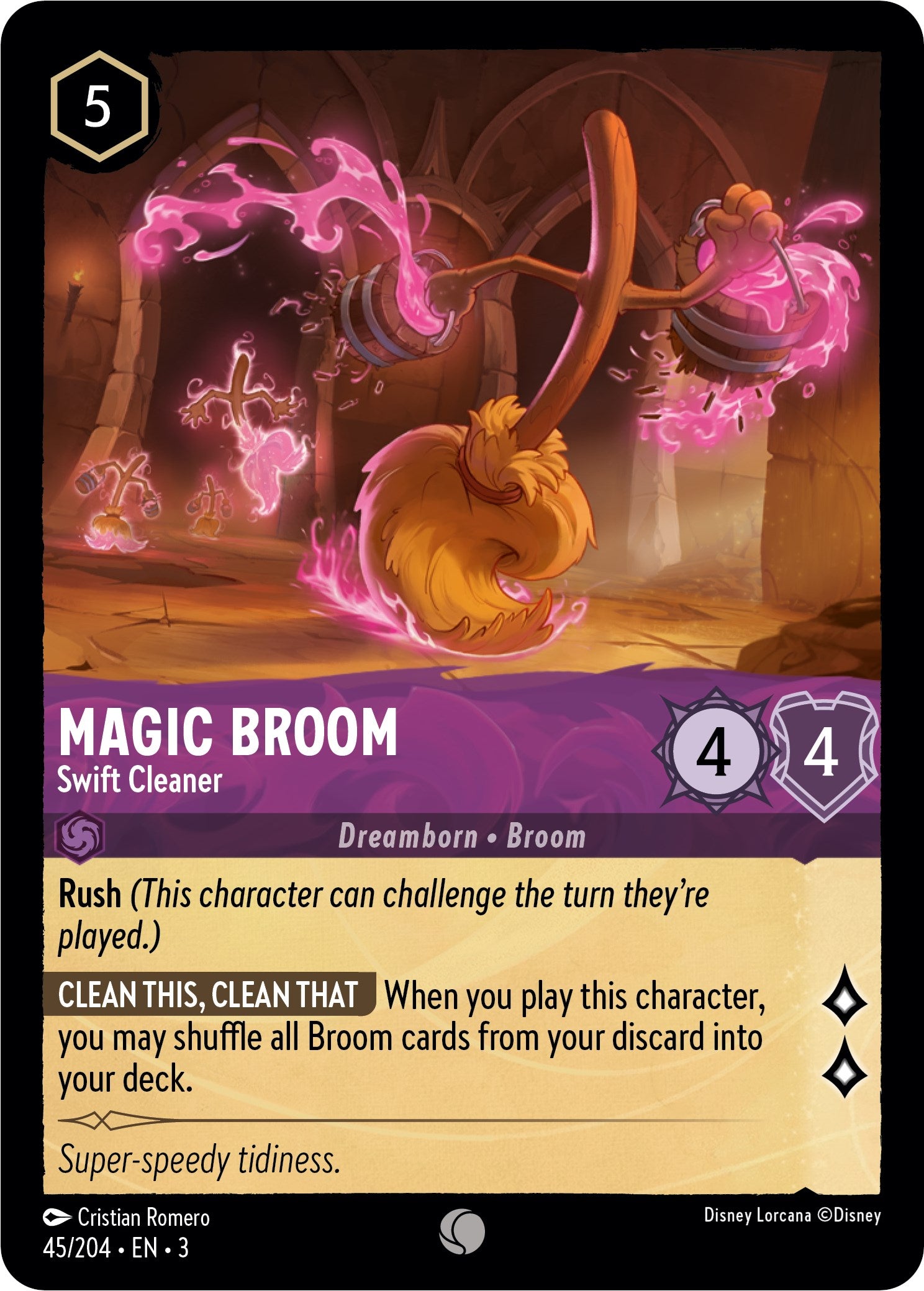 Image of Magic Broom - Swift Cleaner (45//204) [Into the Inklands]