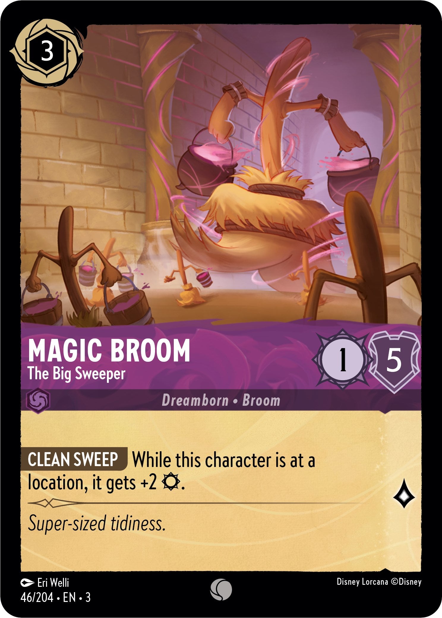 Image of Magic Broom - The Big Sweeper (46//204) [Into the Inklands]