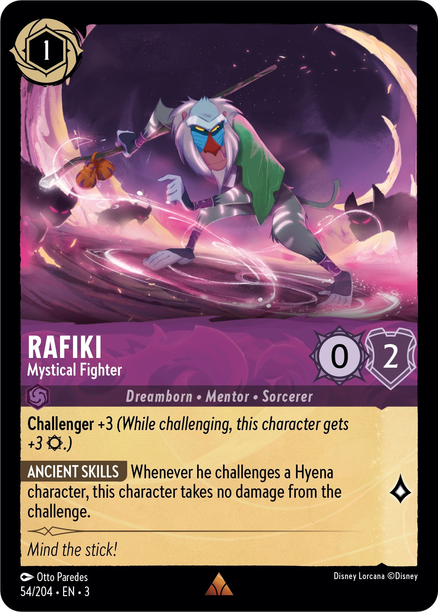 Image of Rafiki - Mystical Fighter (54//204) [Into the Inklands]