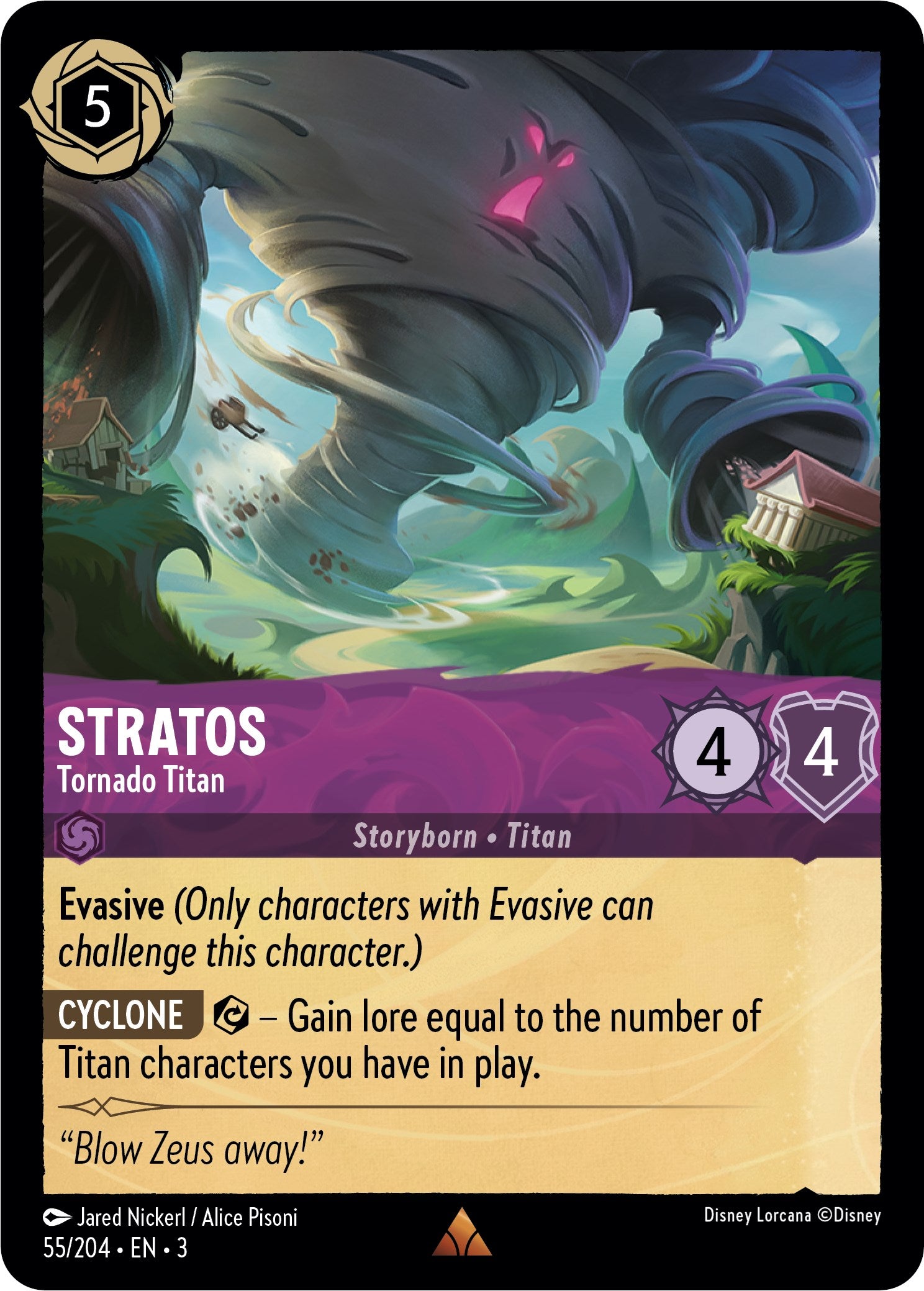 Image of Stratos - Tornado Titan (55//204) [Into the Inklands]