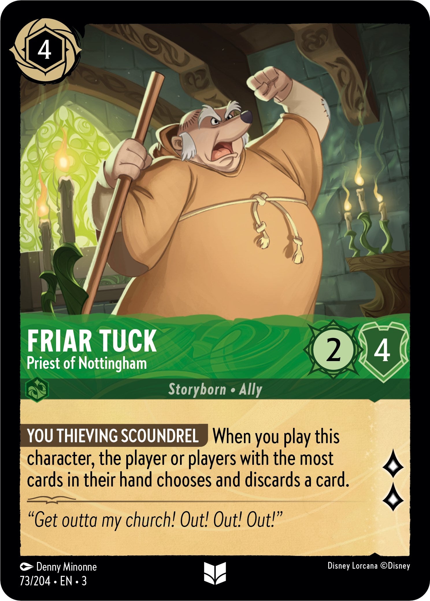 Image of Friar Tuck - Priest of Nottingham (73/204) [Into the Inklands]
