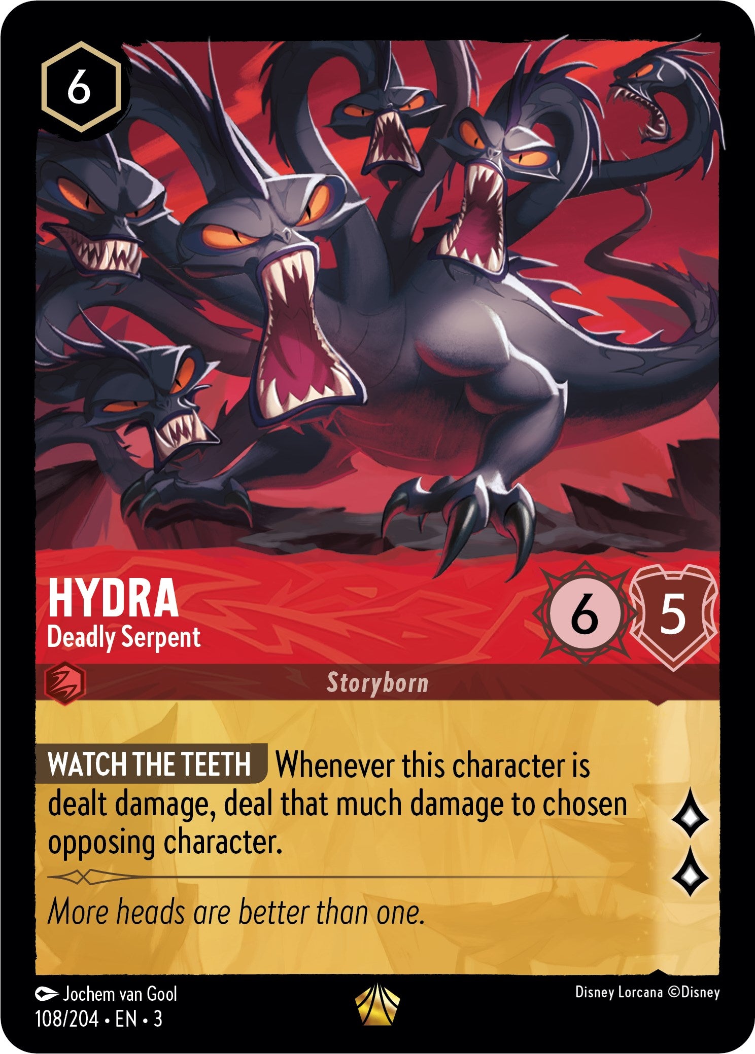 Image of Hydra - Deadly Serpent (108/204) [Into the Inklands]