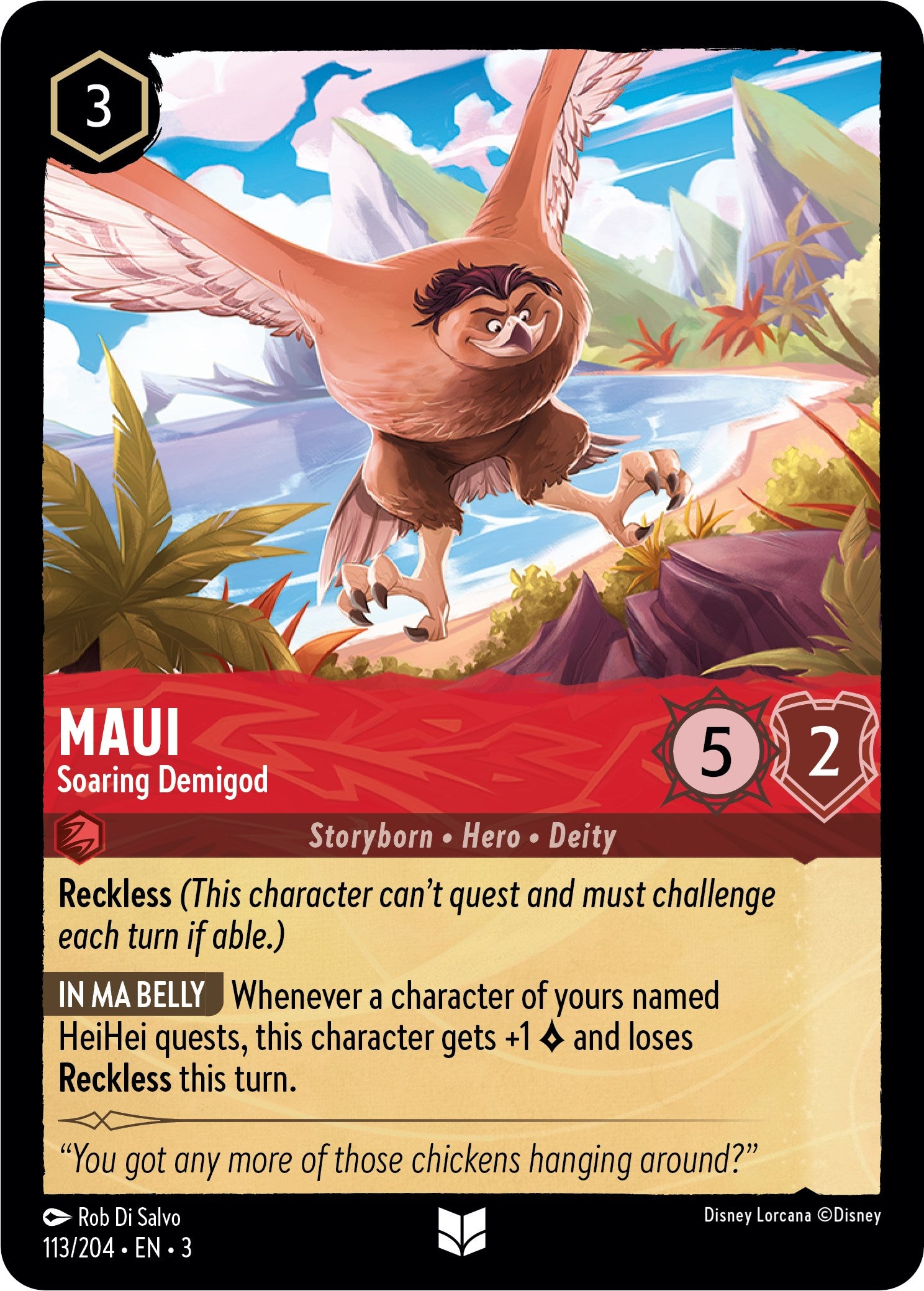 Image of Maui - Soaring Demigod (113//204) [Into the Inklands]