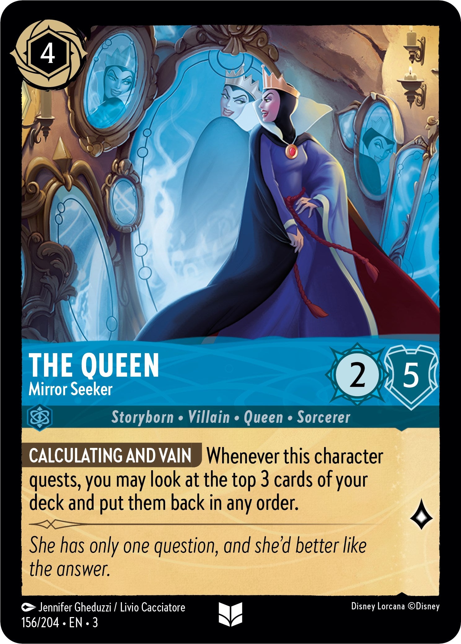 Image of The Queen - Mirror Seeker (156/204) [Into the Inklands]