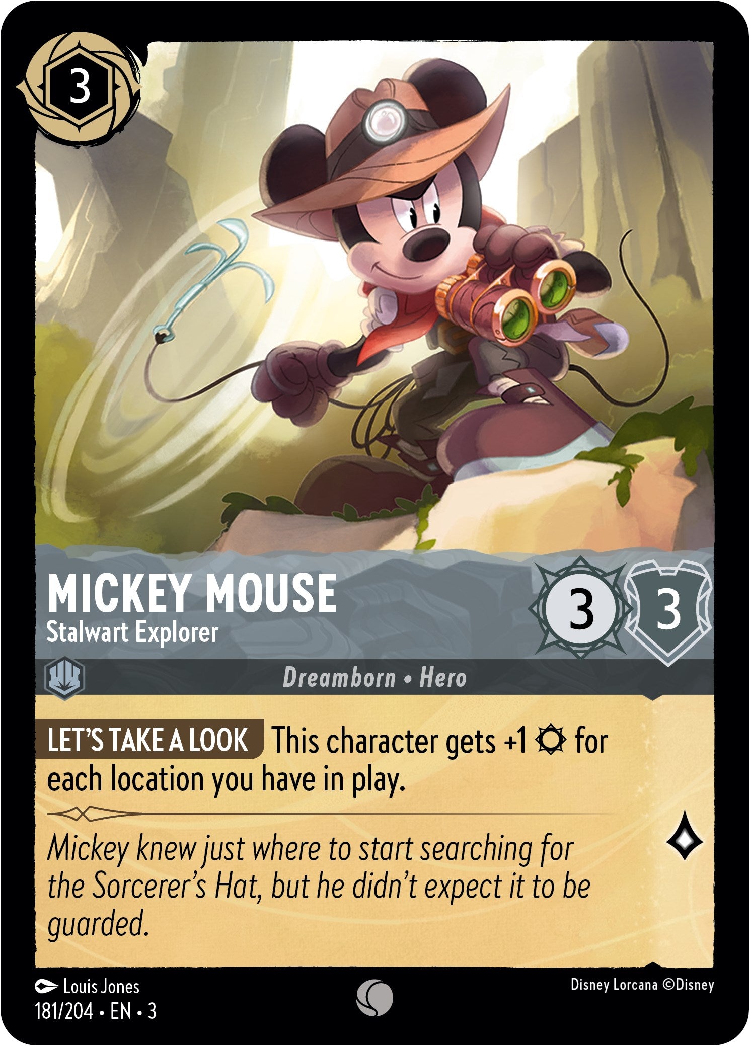 Image of Mickey Mouse - Stalwart Explorer (181/204) [Into the Inklands]