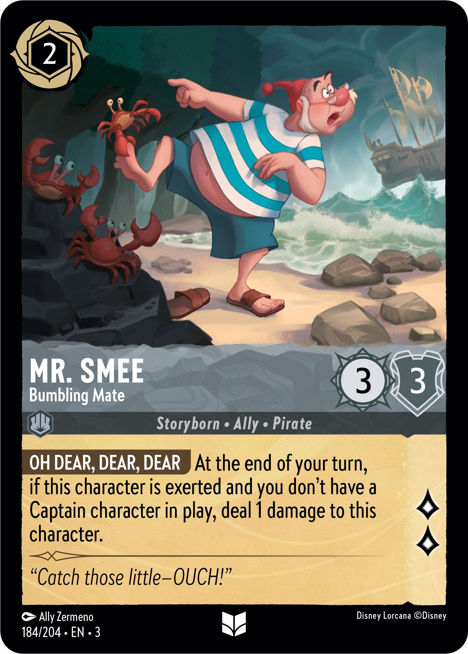 Image of Mr. Smee - Bumbling Mate (184/204) [Into the Inklands]
