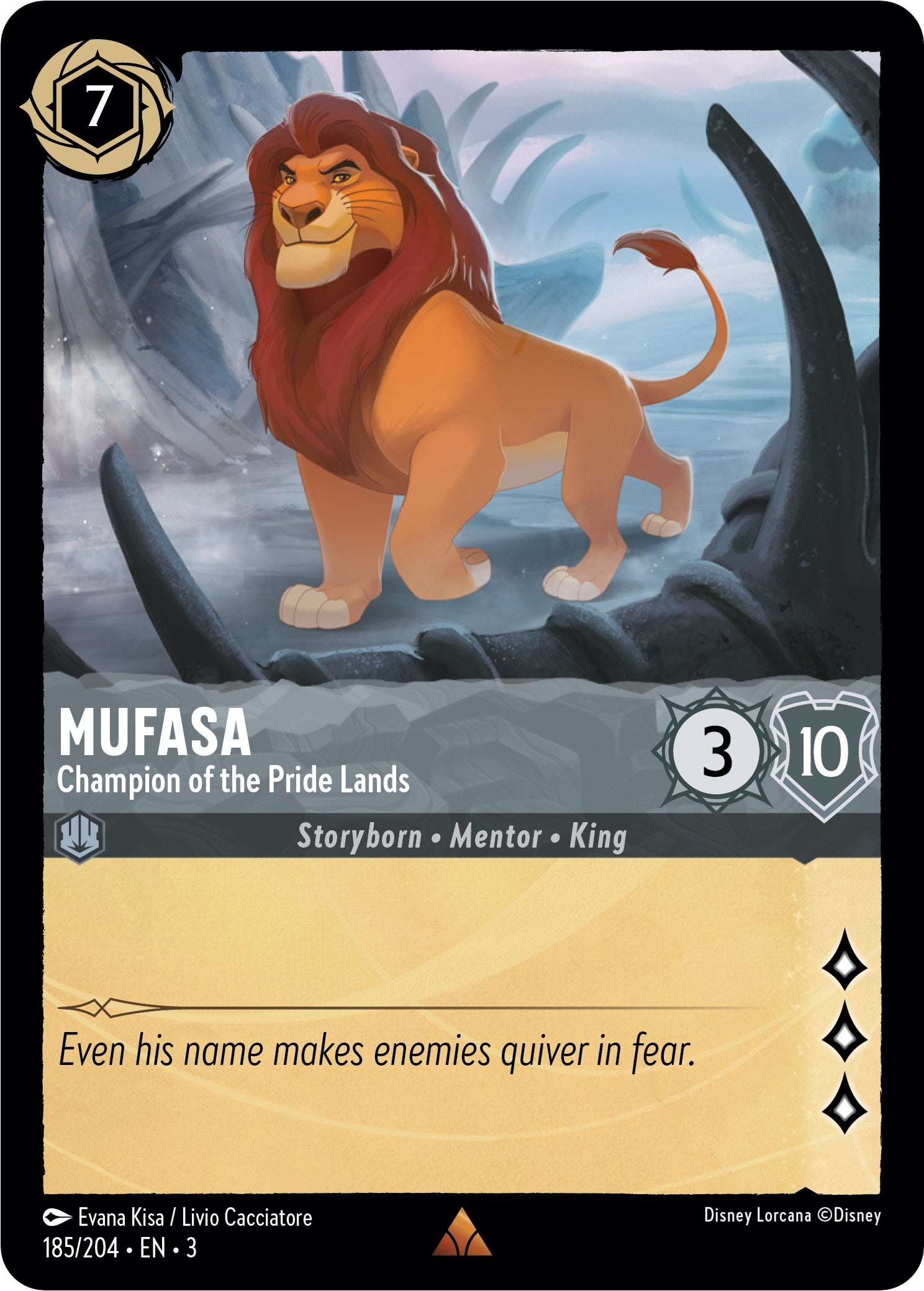 Image of Mufasa - Champion of the Pride Lands (185/204) [Into the Inklands]