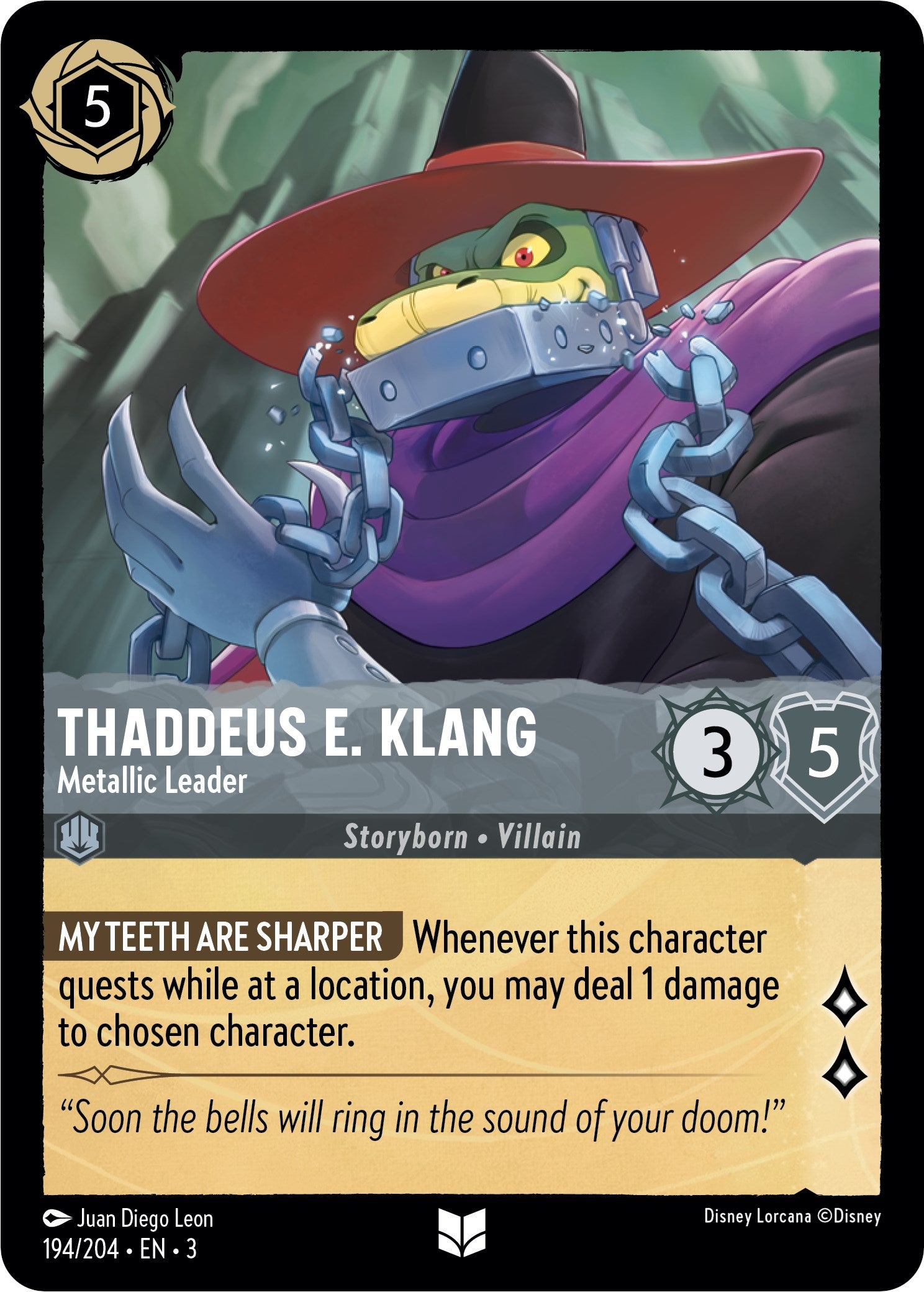 Image of Thaddeus E. Klang - Metallic Leader (194/204) [Into the Inklands]
