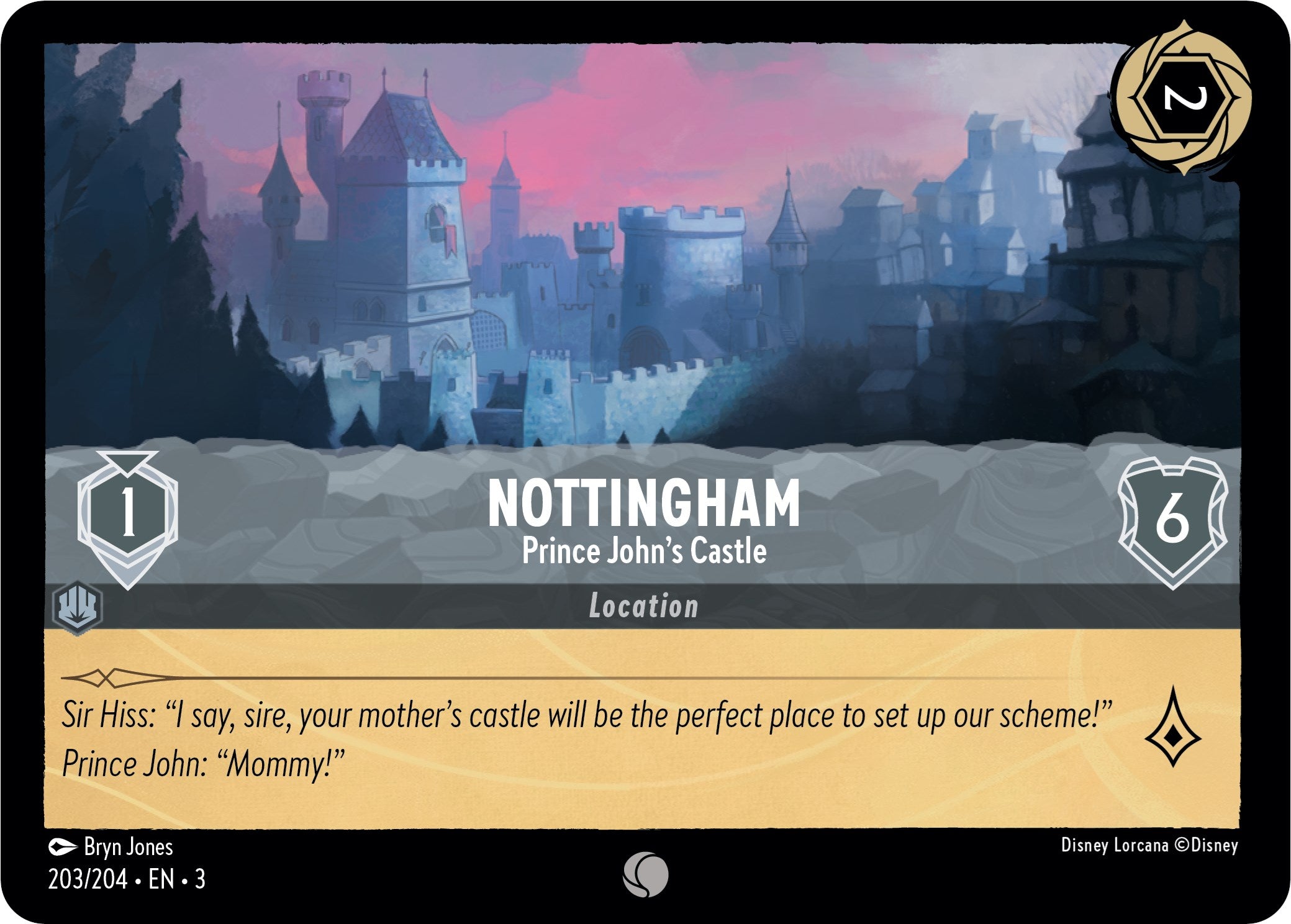 Image of Nottingham - Prince John's Castle (203/204) [Into the Inklands]
