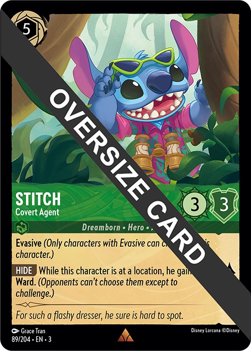 Image of Stitch - Covert Agent (Oversized) (89//204) [Into the Inklands]