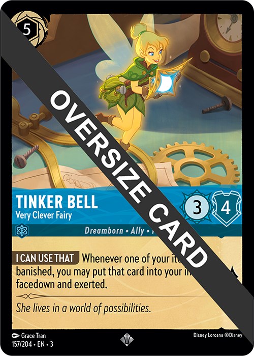 Image of Tinker Bell - Very Clever Fairy (Oversized) (157/204) [Into the Inklands]