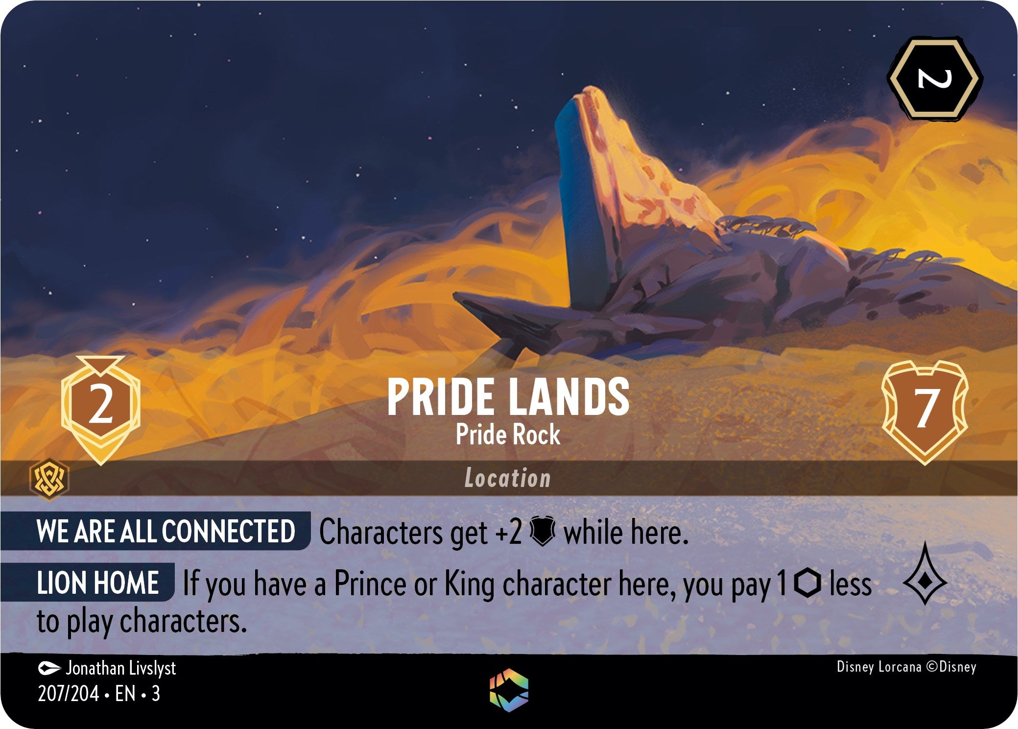 Image of Pride Lands - Pride Rock (Enchanted) (207/204) [Into the Inklands]