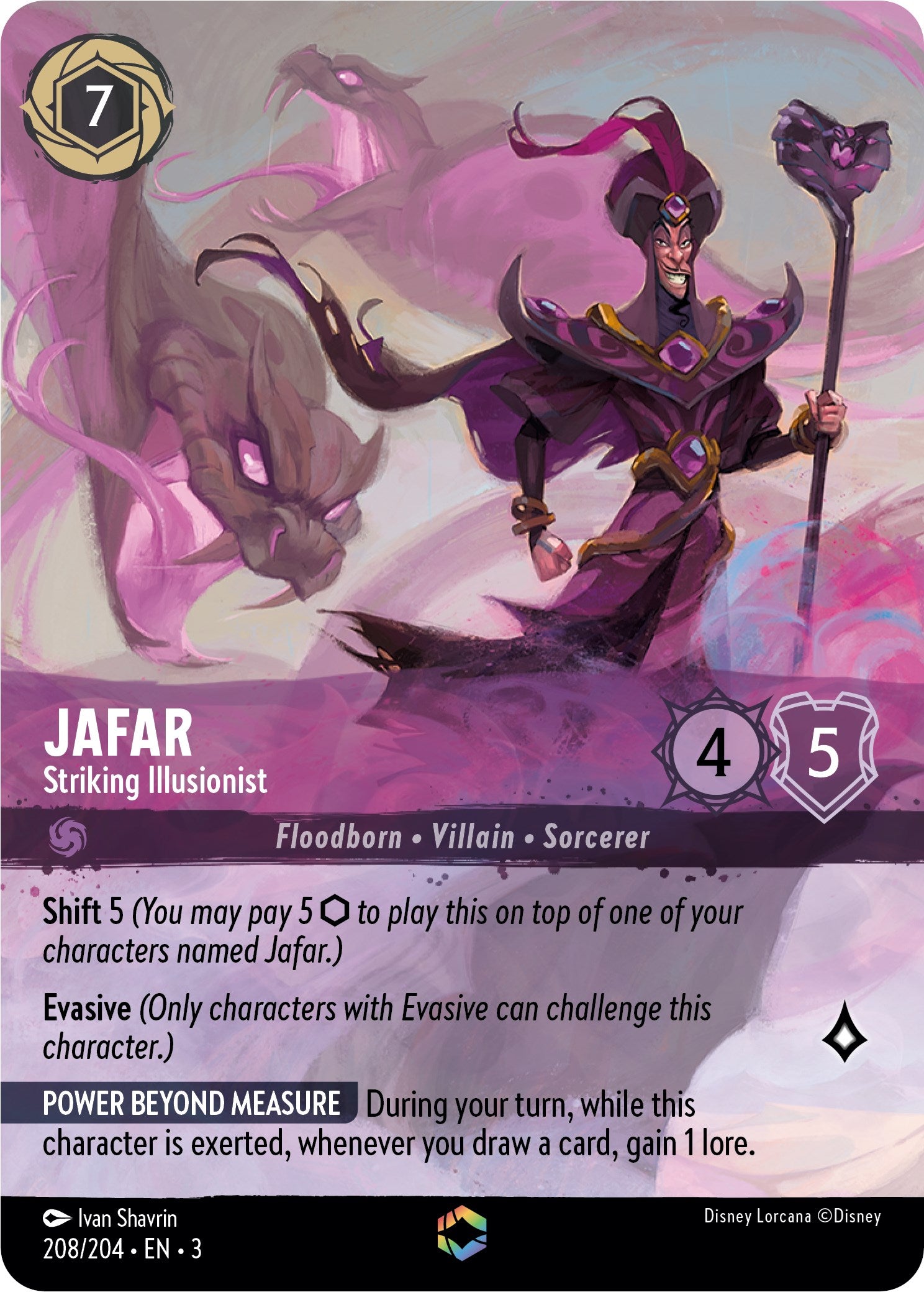 Image of Jafar - Striking Illusionist (Enchanted) (208/204) [Into the Inklands]