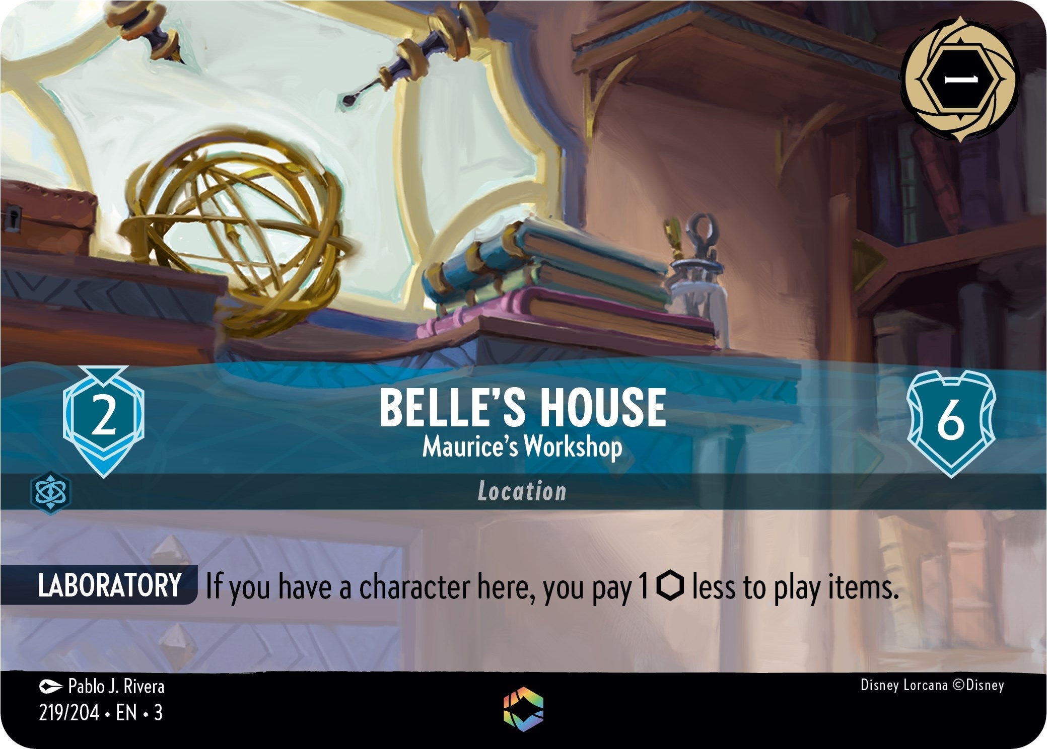 Image of Belle's House - Maurice's Workshop (Enchanted) (219/204) [Into the Inklands]