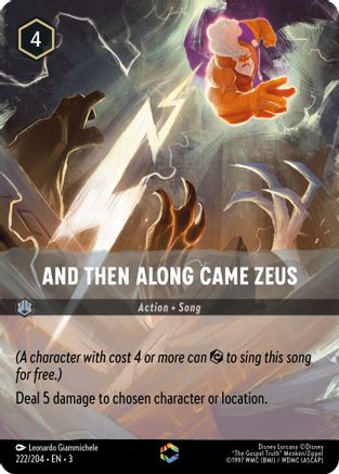 Image of And Then Along Came Zeus (Enchanted) (222/204) - Into the Inklands Holofoil